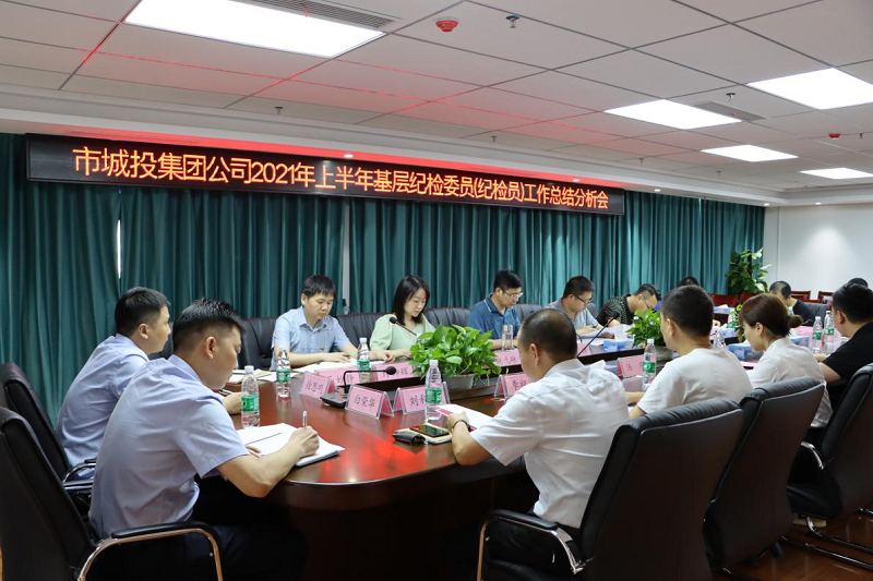 市城投集团公司2021年上半年基层纪检委员（纪检员）工作总结分析会